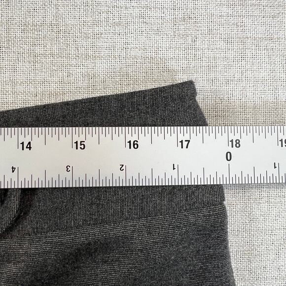 Ann Taylor Loft Button Front Midi Skirt Women's 12 Gray w/ Front Pockets Pencil - Picture 7 of 9